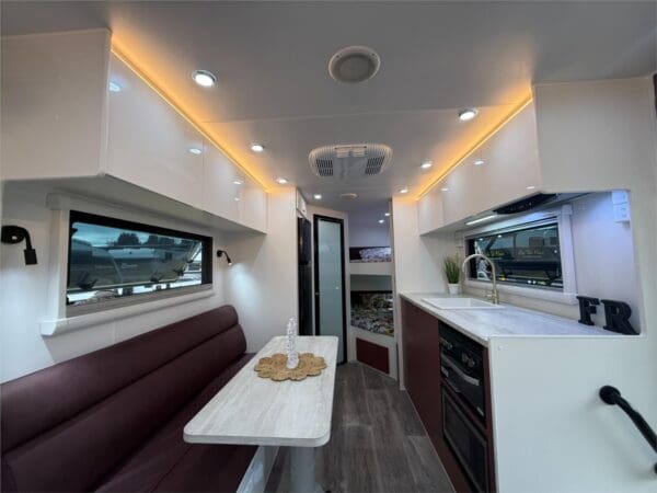  and reliability on every journey.<br />Why You’ll Love It<br />✅ Spacious Wide Bunk Layout – Perfect for families who want room to relax and sleep in comfort<br />✅ Touring Terrain Build – Semi-off-road capability with robust construction for those off-the-beaten-track getaways<br />✅ Fully Australian Made – Crafted right here for Australian conditions<br />✅ Modern Kitchen & Appliances – Cook up a storm anywhere you go<br />✅ Luxurious Ensuite – Hot showers after a big day exploring<br />✅ Plenty of Storage – Keep everything neatly packed for the journey ahead<br /><br />Since 2014
