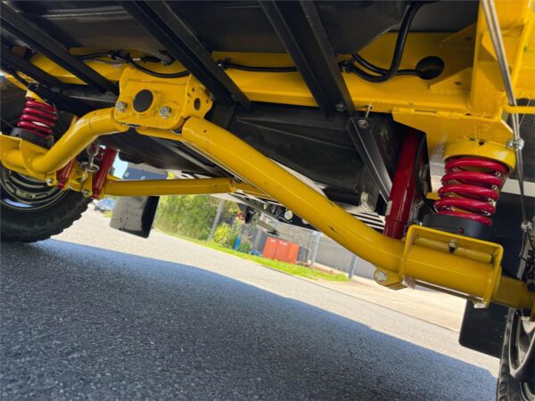  Front & Rear Walls<br />Soft Close Drawers & Metal Runners<br />Leatherette Upholstery<br />Queen Memory Foam Mattress<br />Door Head Protection<br />Lightweight ply carcass and furniture<br />Battery Box<br />10” Electric Brakes<br />Wishbone Off Road Suspension<br />DO35 Off Road Coupling<br />Off Road Tyres with alloy Rims<br />Off Road Stabiliser Legs<br />Toolbox<br />Dual Shocks & Springs<br />Awning<br />Picnic Table<br />Black Aluminium Hatches<br />Alloy Fold Out Step<br />Entrance Handle with Light<br />Flat Double Glazed RV Windows<br />3 Point Locking Door With Security Screen<br />Fresh Water Tank 180L<br />Grey Water Tank 100L<br />Gas Bottle x 2<br />Instant Continuous Hot Water<br />Gas Regulator & Bayonnet<br />High Pressure Water Inlet<br />Thermostatic Valve